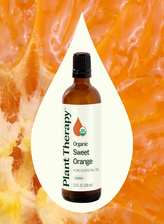 Plant Therapy Sweet Orange Organic Essential Oil 100% Pure, USDA Certified Organic, Undiluted, Natural Aromatherapy, Therapeutic Grade 100 mL (3.3 oz) - Image 3